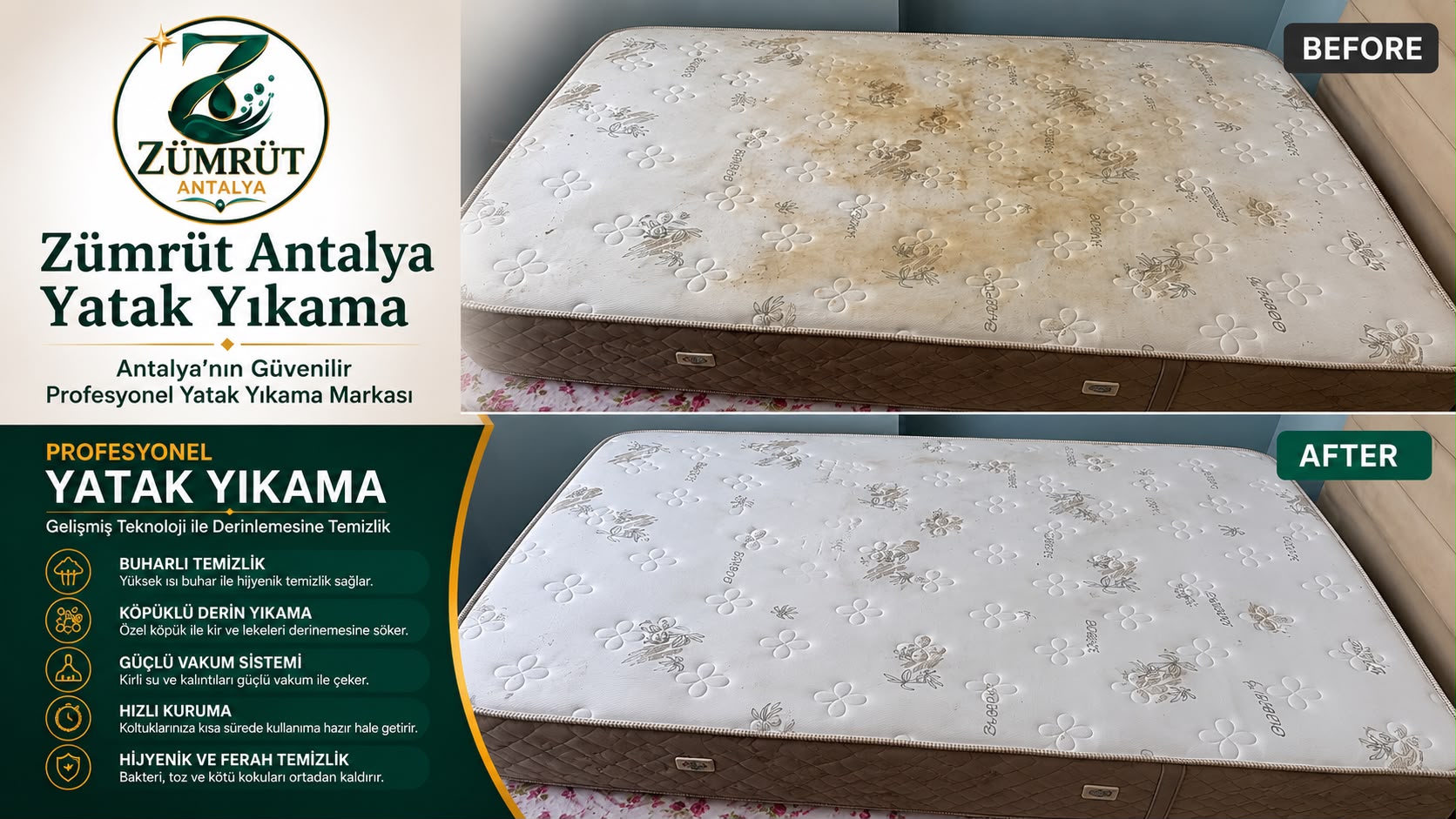 Antalya Yatak Yıkama